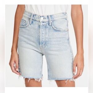 MOTHER Tripper Cutoff Fray Denim Shorts